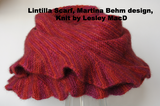 Lintilla Scarf, Touch C10, Martina Behm, knit by Lesley MacD